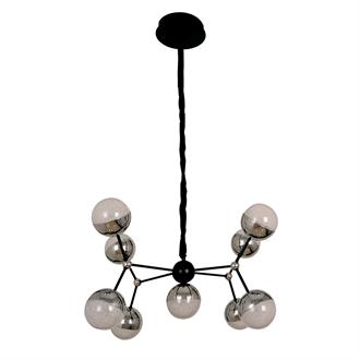 Avize Çarşısı Bohem Molekül 9lu Krom Ledli Avize BS.9273-51-09