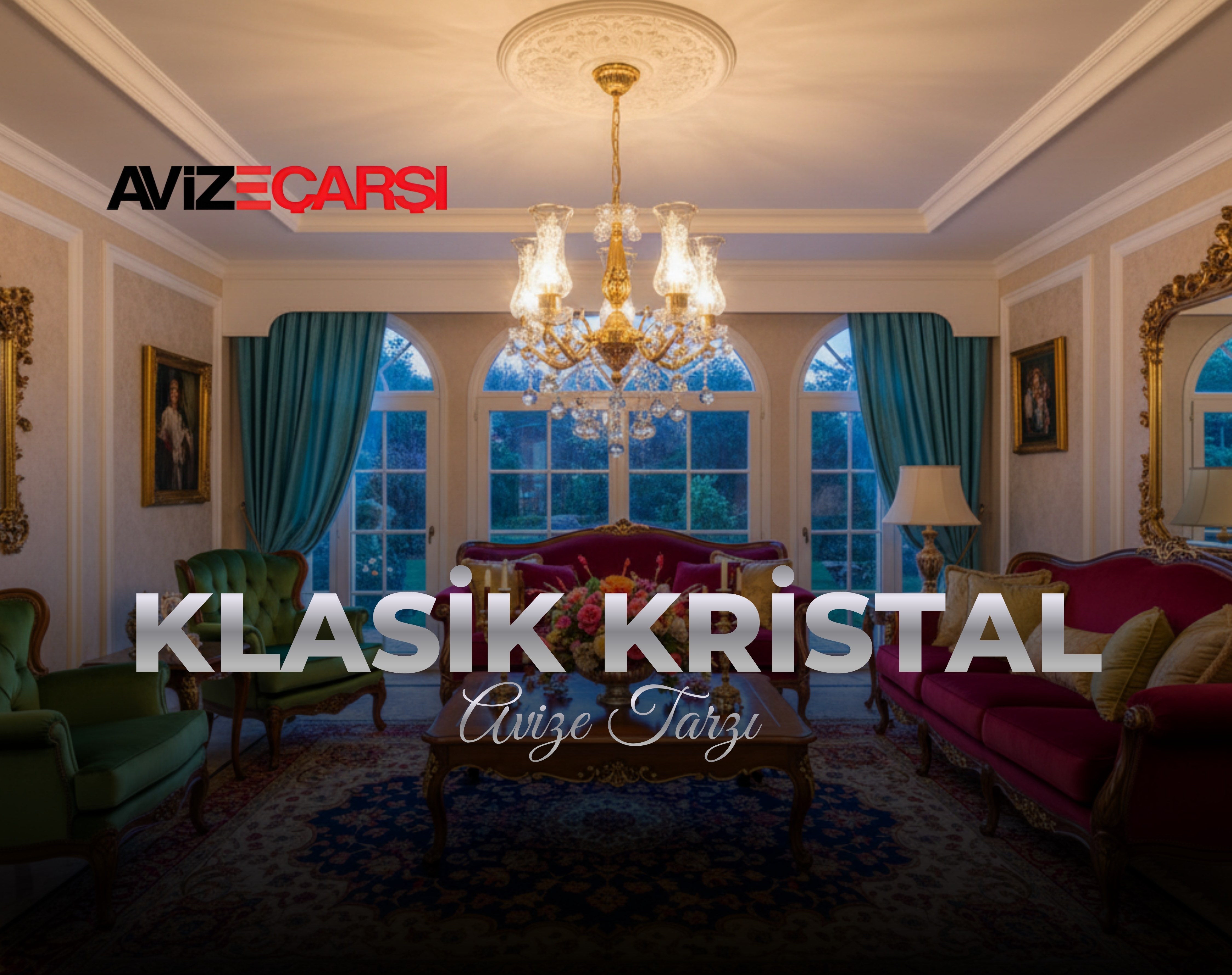 Klasik avize,Kristal avize,Klasik kristal avize,Kristal klasik avize