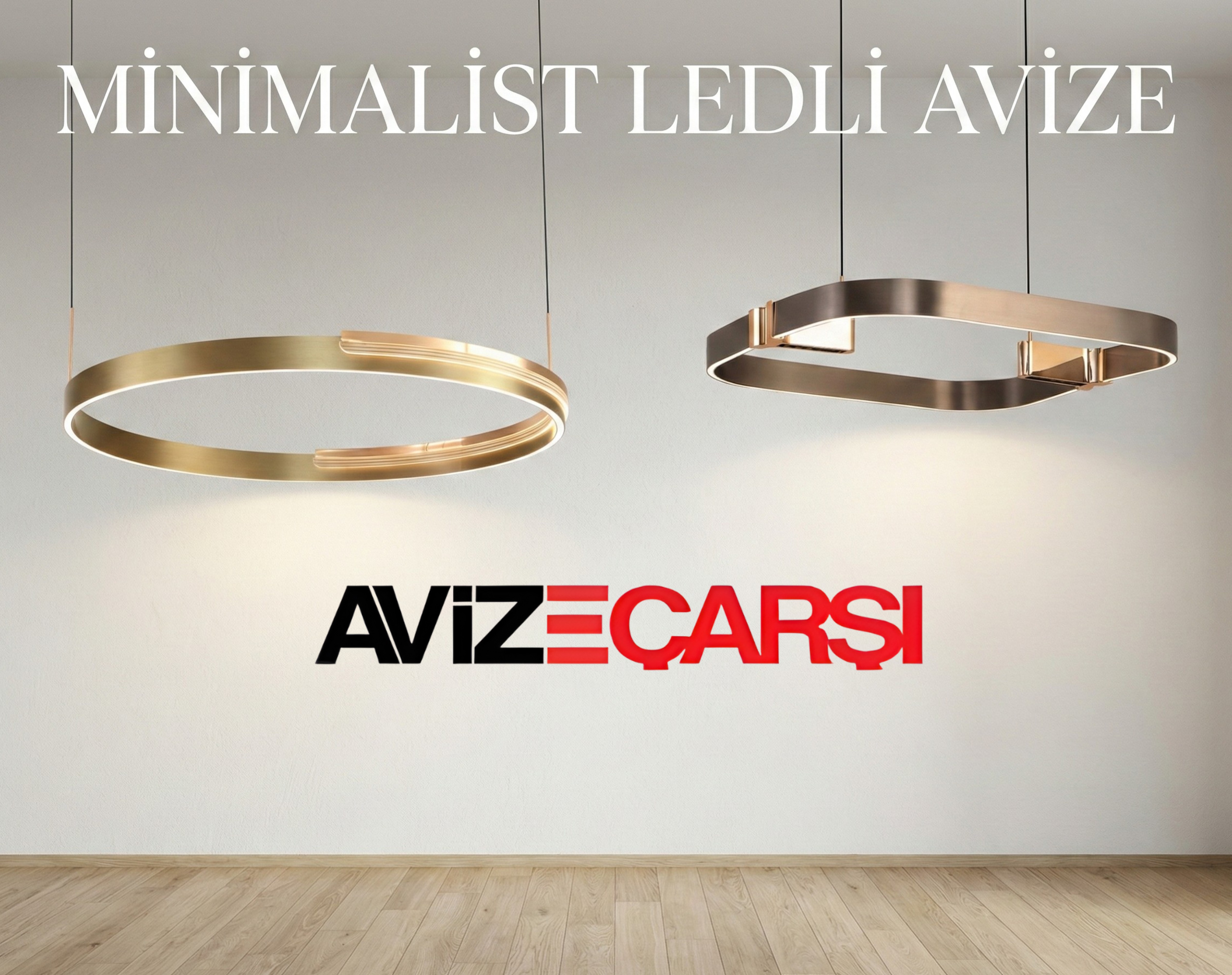 Minimalist ledli avize,Minimalist avize,Led ışık avize,Minimalist led ışık avize
