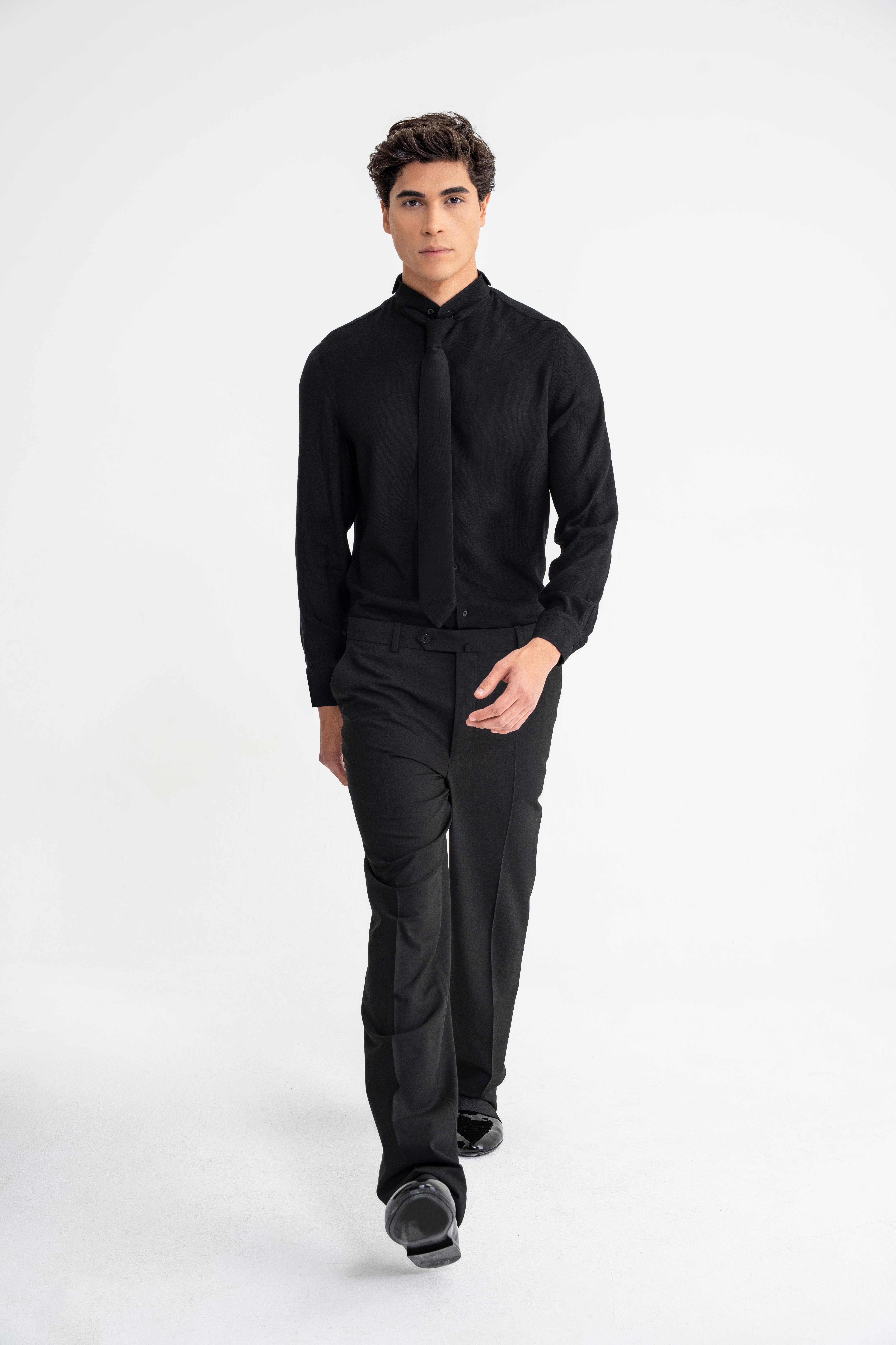 shirt and wool pant 