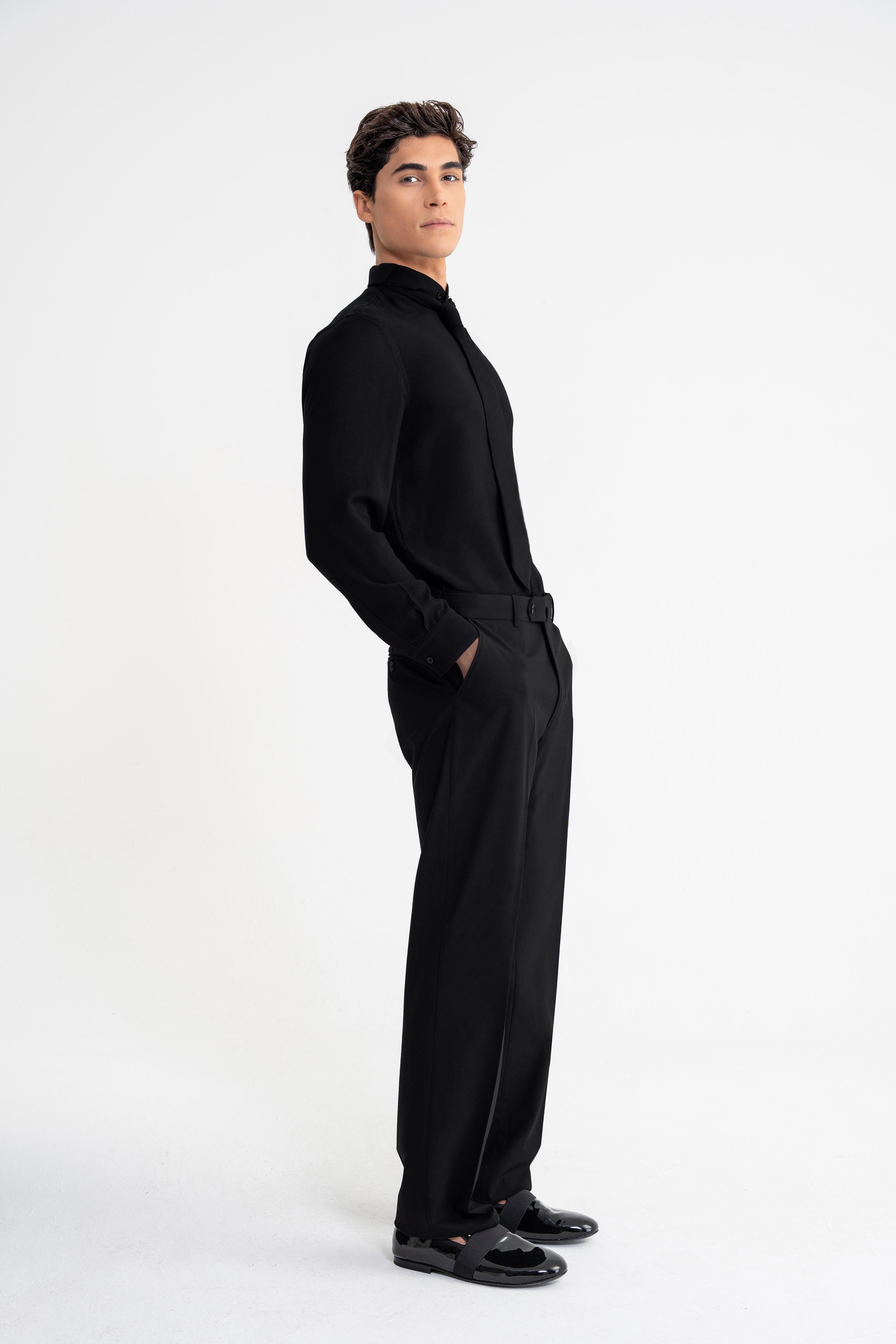 shirt and wool pant 