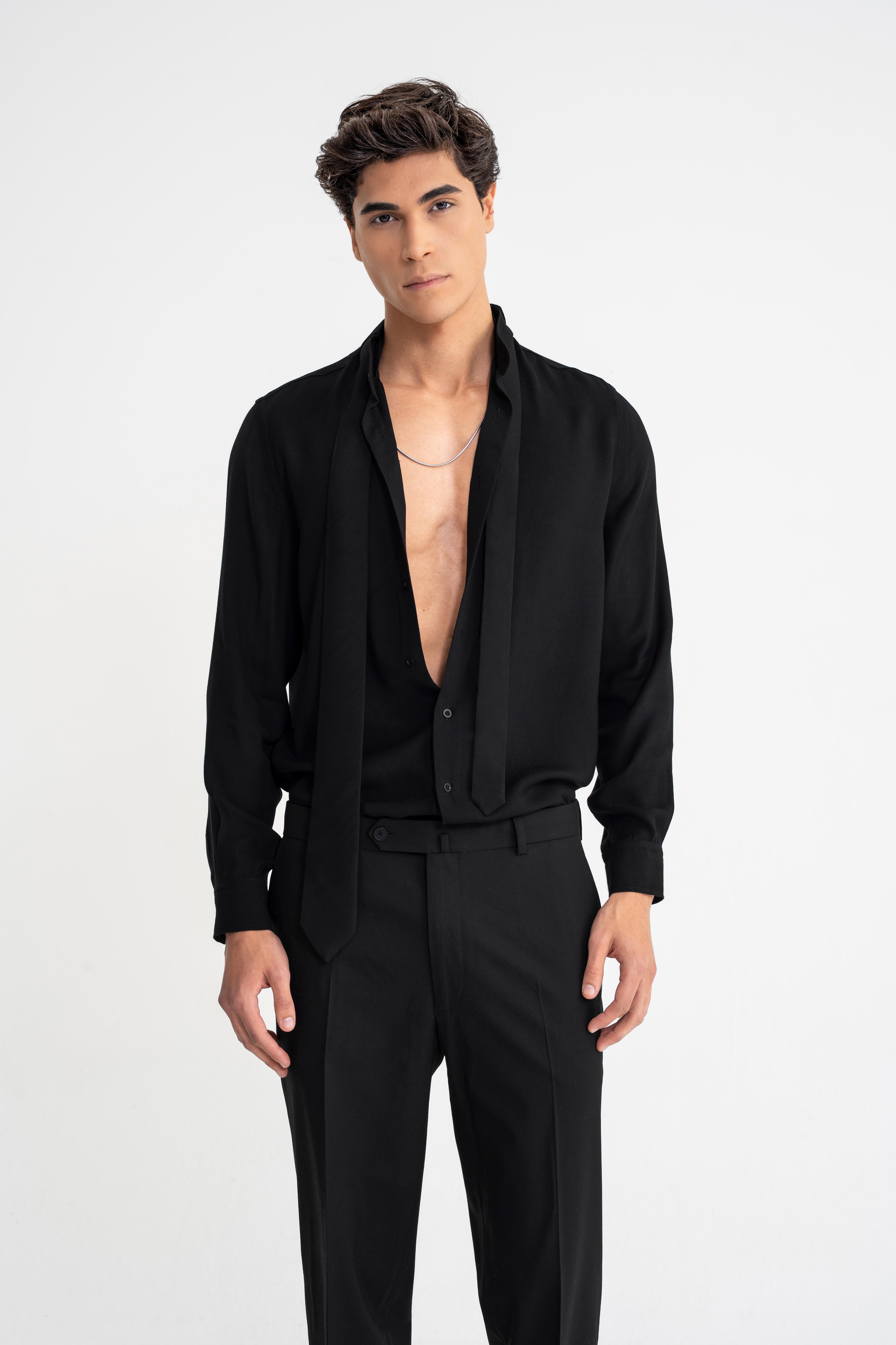 shirt and wool pant 