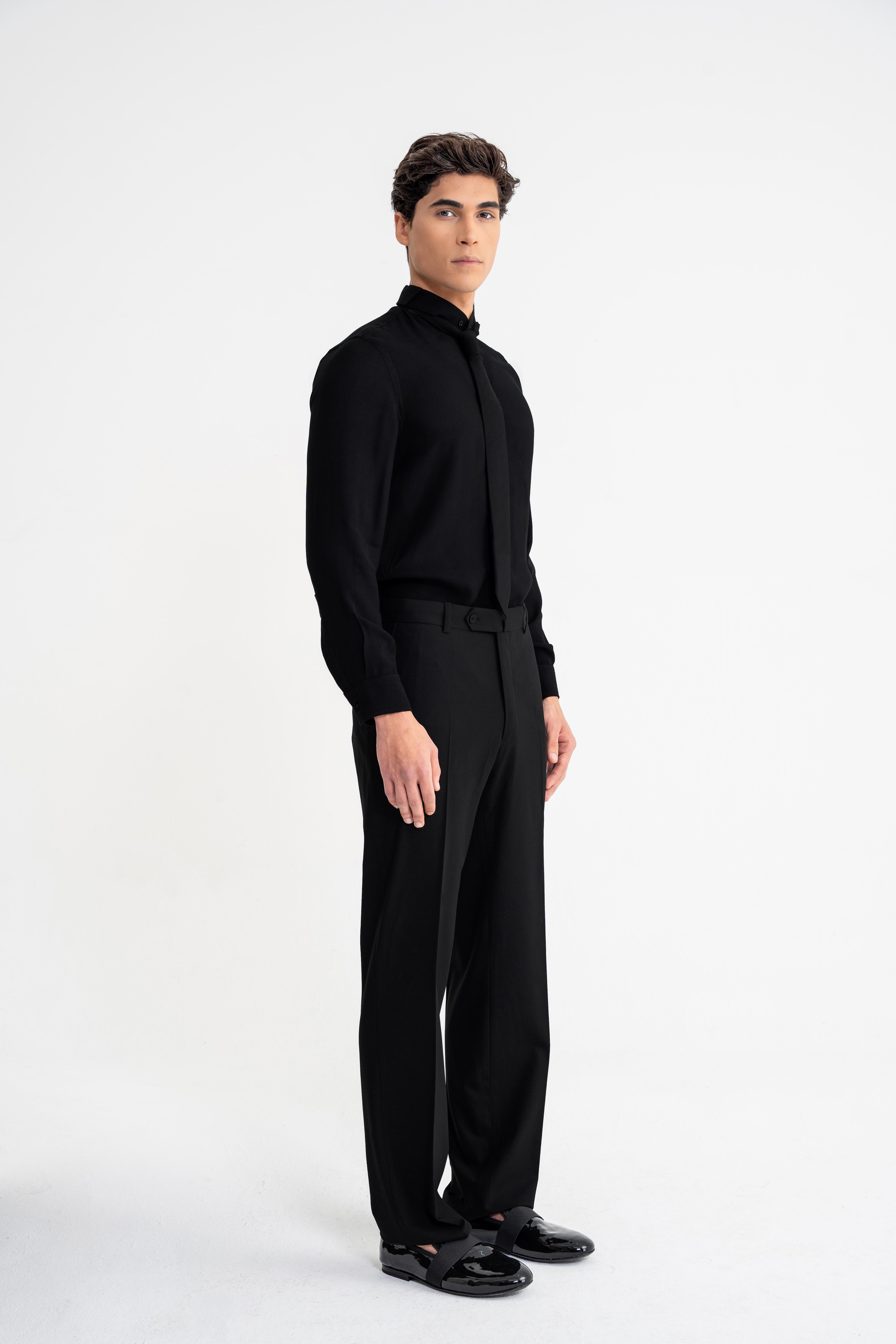 shirt and wool pant 
