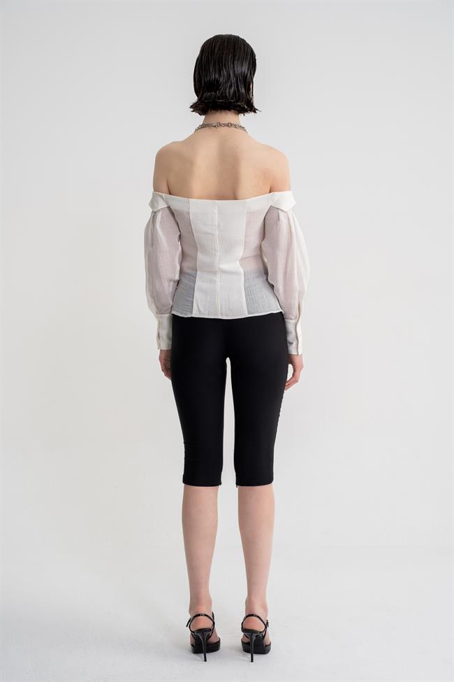 corset shirt capri pants