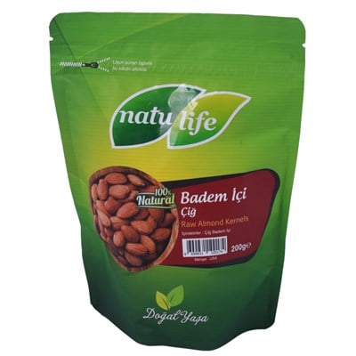 ÇİĞ BADEM İÇİ doypack 200 gr