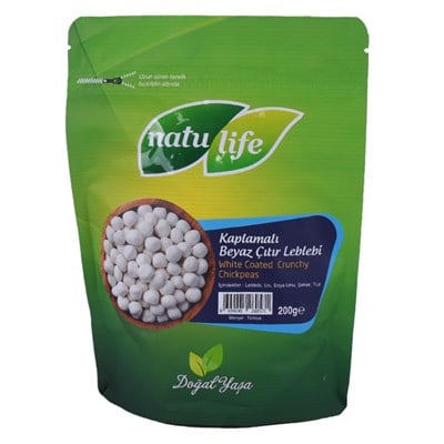 KAPLAMALI ÇITIR BEYAZ LEBLEBİ doypack 200 gr