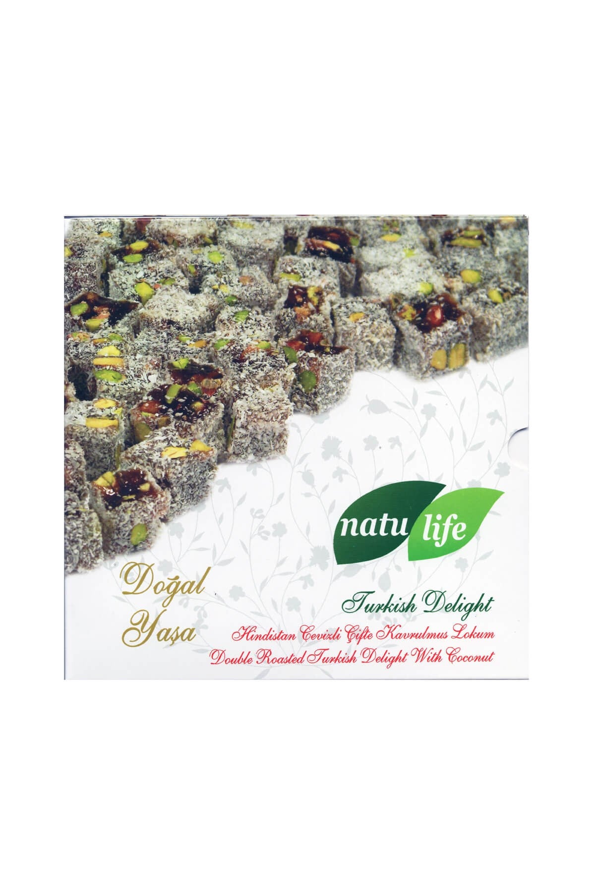 Hindistan Cevizli Çifte Kavrulmuş Lokum | Hediyelik Lokum Çeşitleri- Natulife