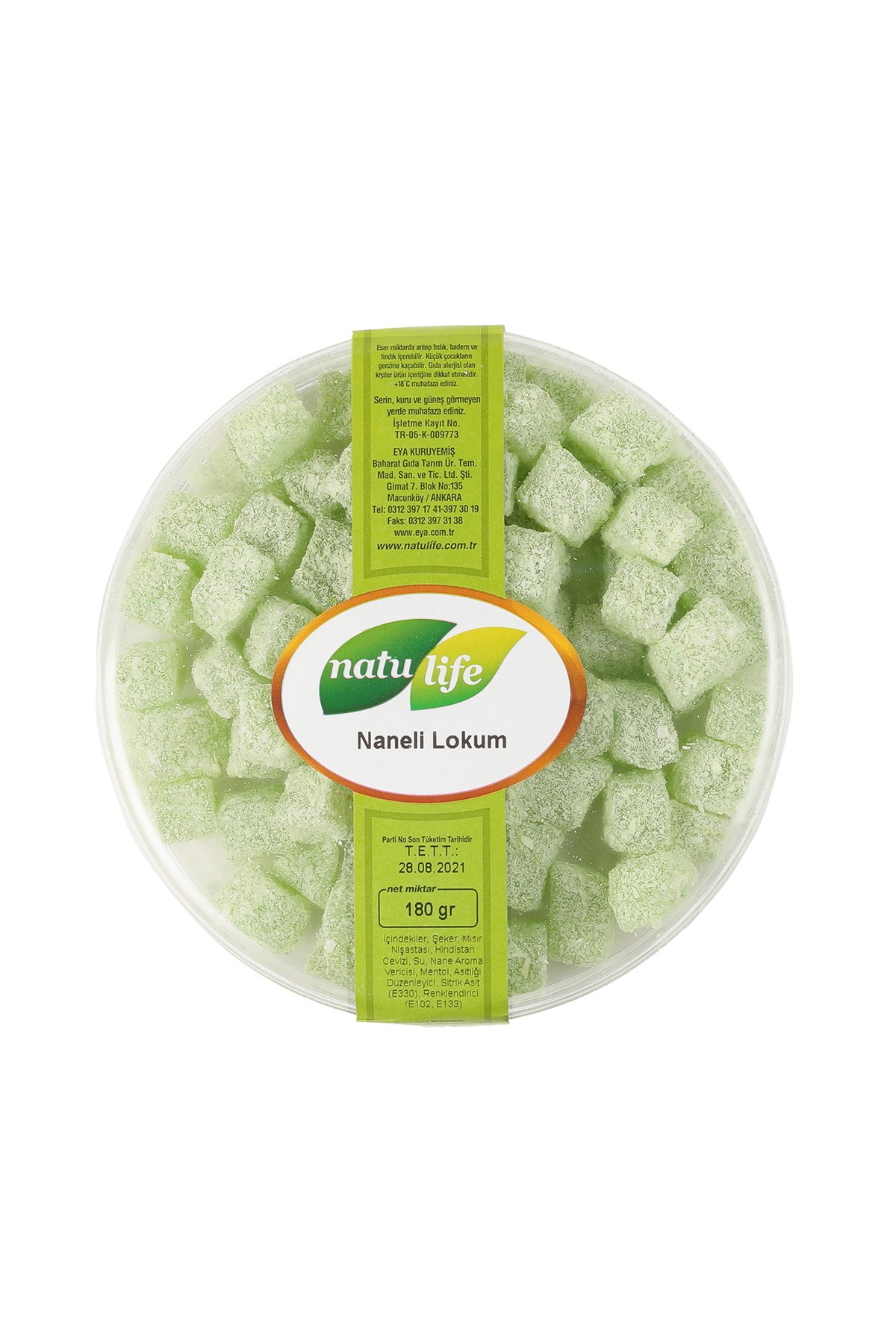 Naneli Lokum 180 Gr | Natulfie Taze Kuruyemiş- Natulife
