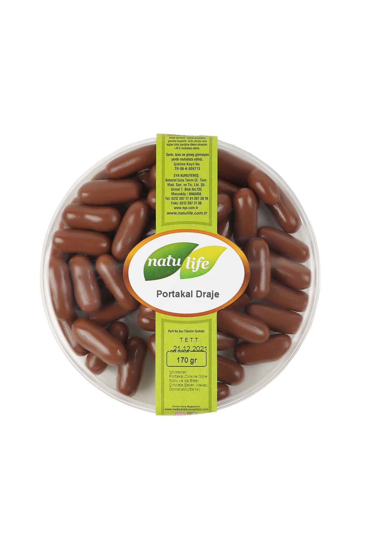 Portakal Draje Sütlü 170 Gr  | Natulfie Taze Kuruyemiş- Natulife
