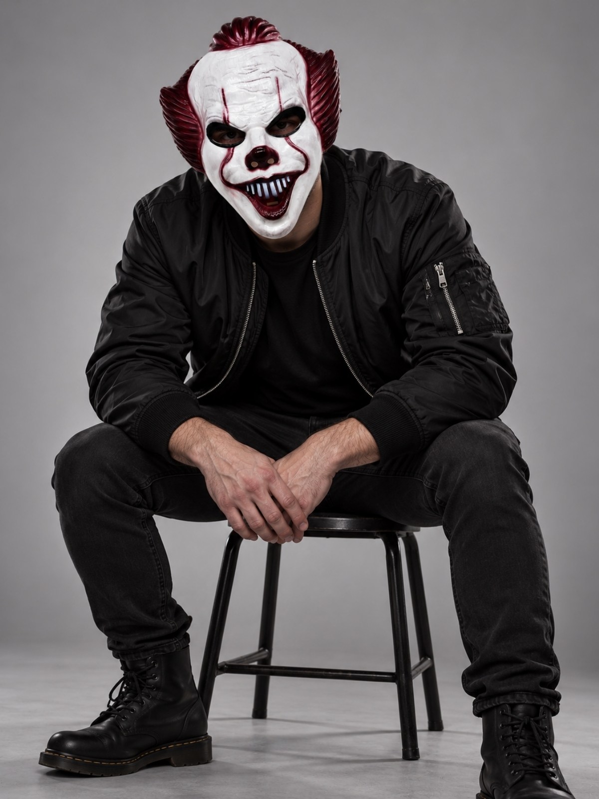 Cadılar Bayramı Halloween Korkunç Joker Maskesi