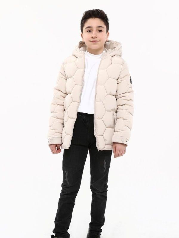 Çocuk Fermuarlı Cepli İçi Tüylü Mont