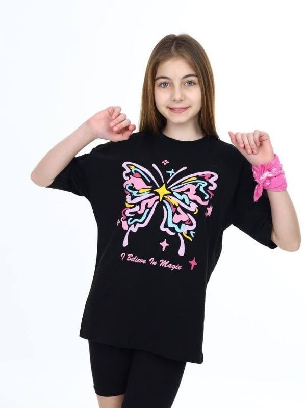 Çocuk Kelebek Baskılı Tshirt