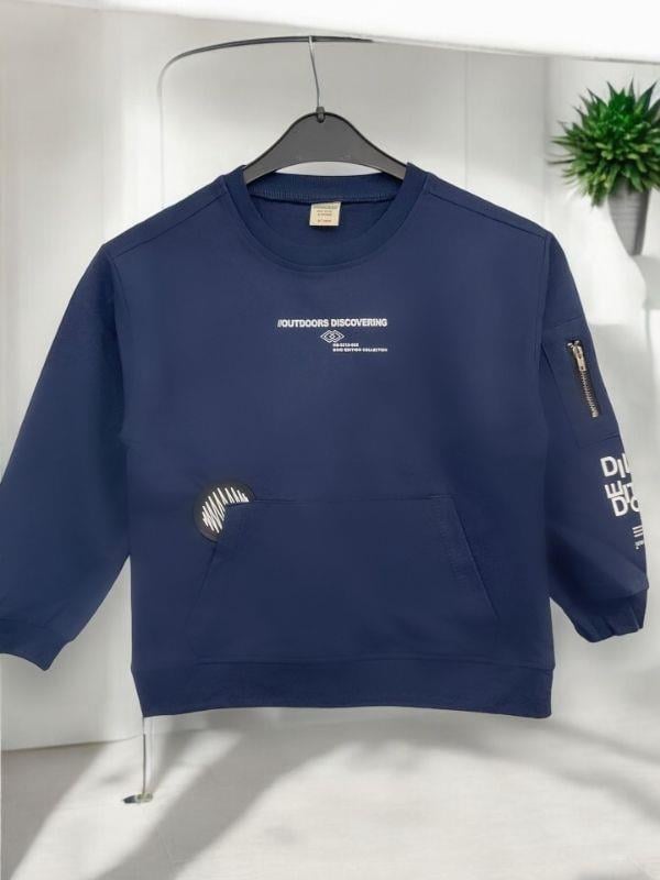 Çocuk Outdoors Discovering Yazılı Sweatshirt
