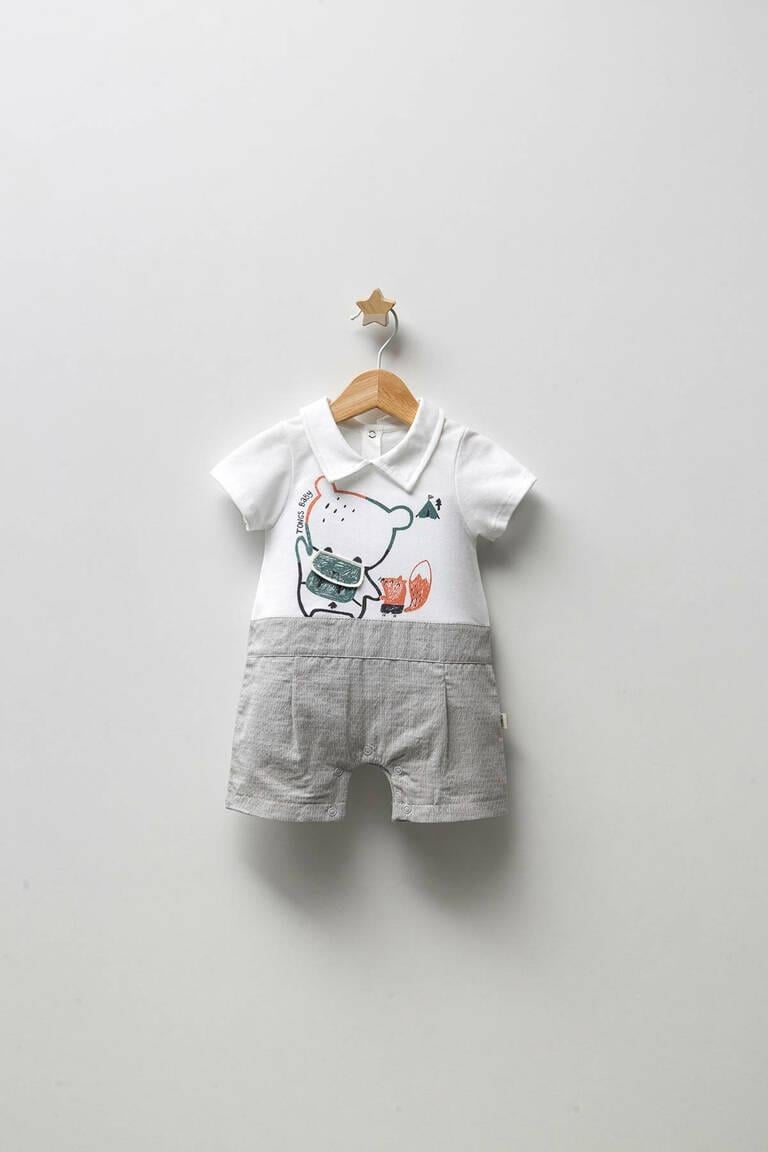 Erkek Bebek Bear Yazlık Tulum