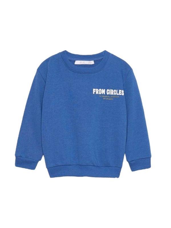 Erkek Bebek Pamuklu İki İplik Kuzey Sweatshirt