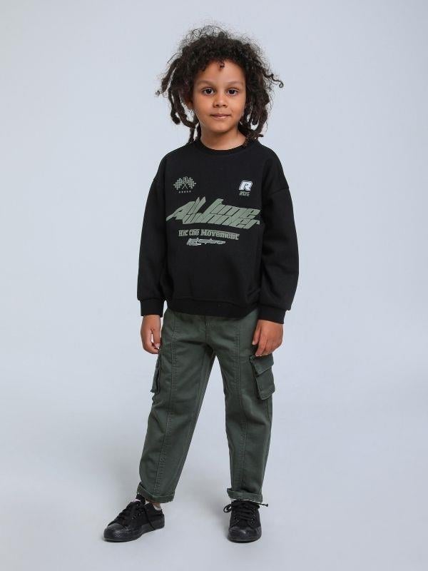 Erkek Bebek Race Temalı Sweatshirt