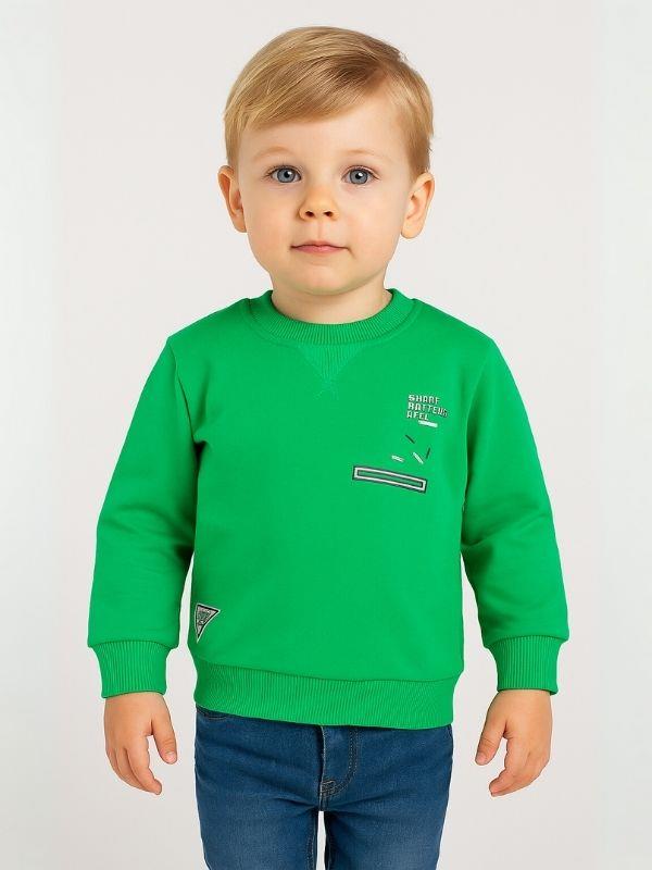 Erkek Bebek Shape Yazılı Sweatshirt
