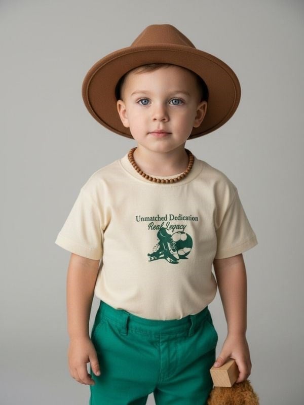 Erkek Bebek Sırt Baskılı Tasarım T-shirt