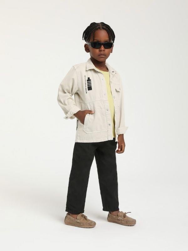 Erkek Bebek Yumuşak Dokulu Tek Cepli Ceket