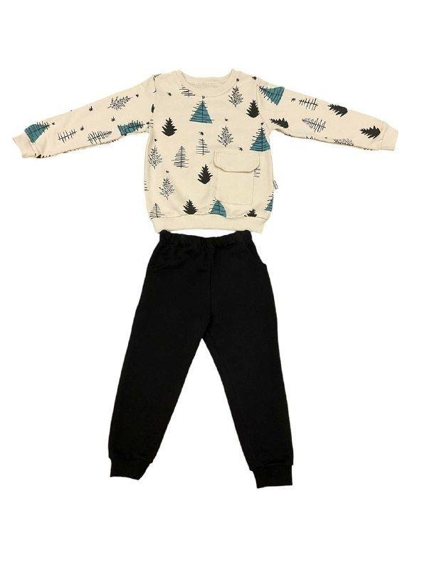 Erkek Çocuk Ağaç Baskılı Eşofman Takım