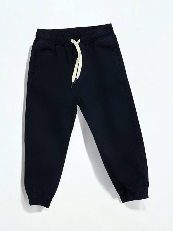 Erkek Çocuk Beli Paçası Lastikli Dokuma Pantolon