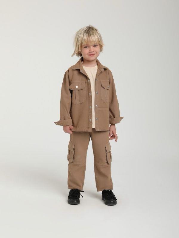 Erkek Çocuk Cepli Gömlek Ceket