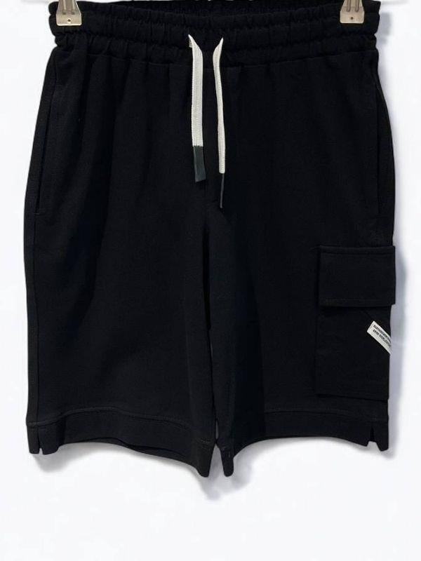 Erkek Çocuk Dokulu Kumaş Pamuklu Şort