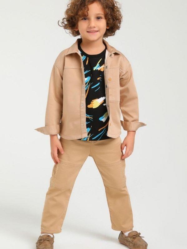 Erkek Çocuk Gabardin Yan Cepli Pantolon