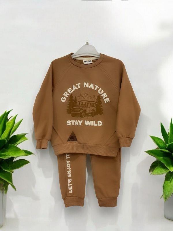 Erkek Çocuk Great Nature Baskılı Eşofman Takım