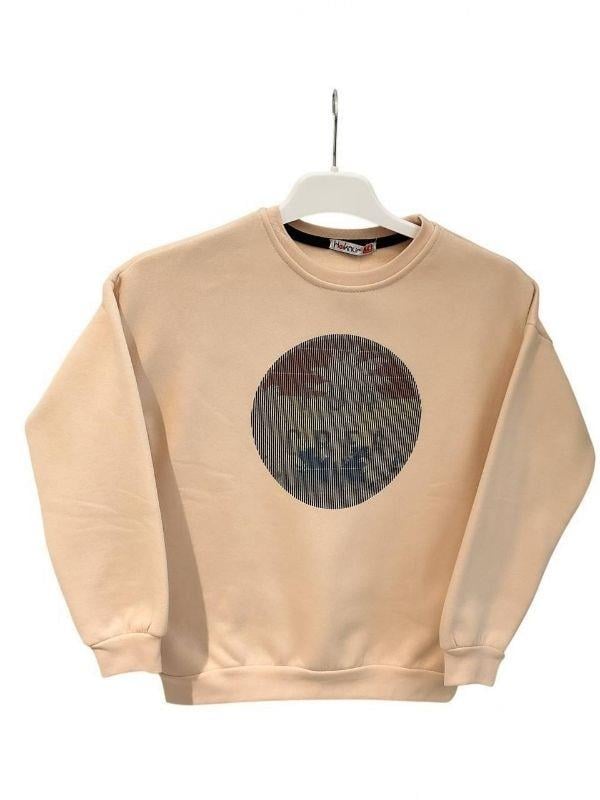 Erkek Çocuk İçi Şardonlu Baskılı Sweatshirt