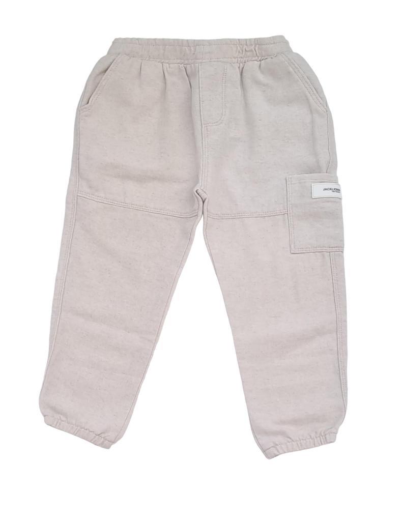 Erkek Çocuk Keten Beli Paçası Lastikli Pantolon