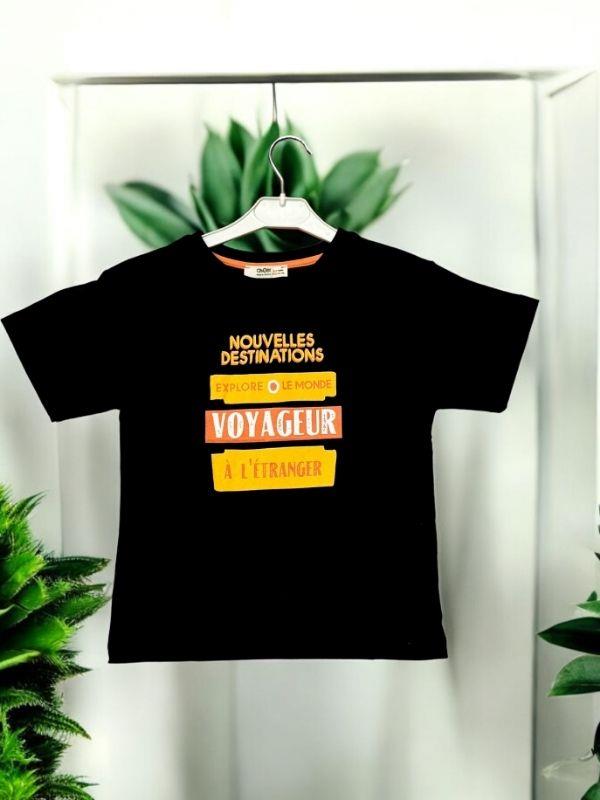 Erkek Çocuk Lemonde Baskılı Pamuklu Tshirt