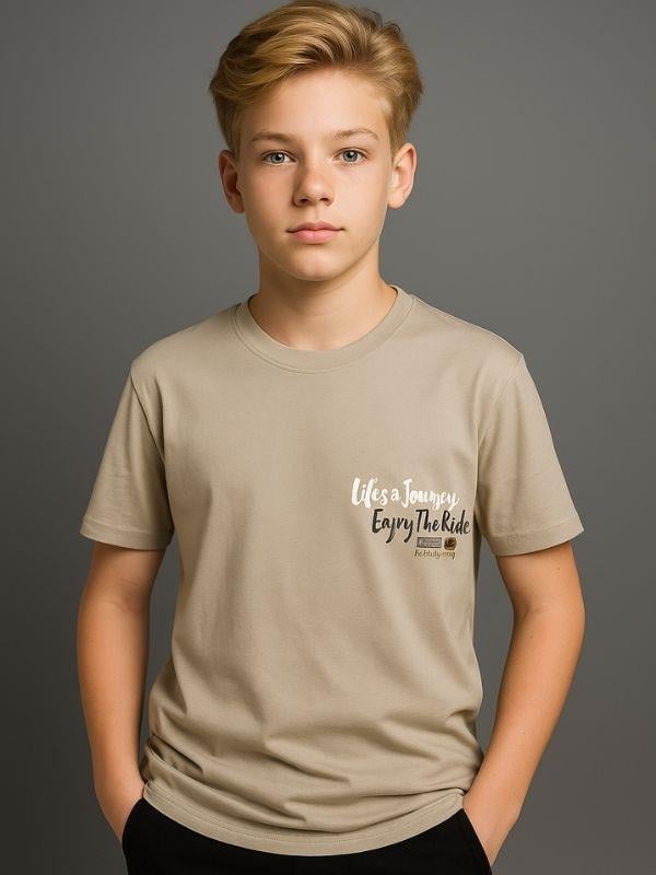 Erkek Çocuk Lifes Yazılı T-shirt