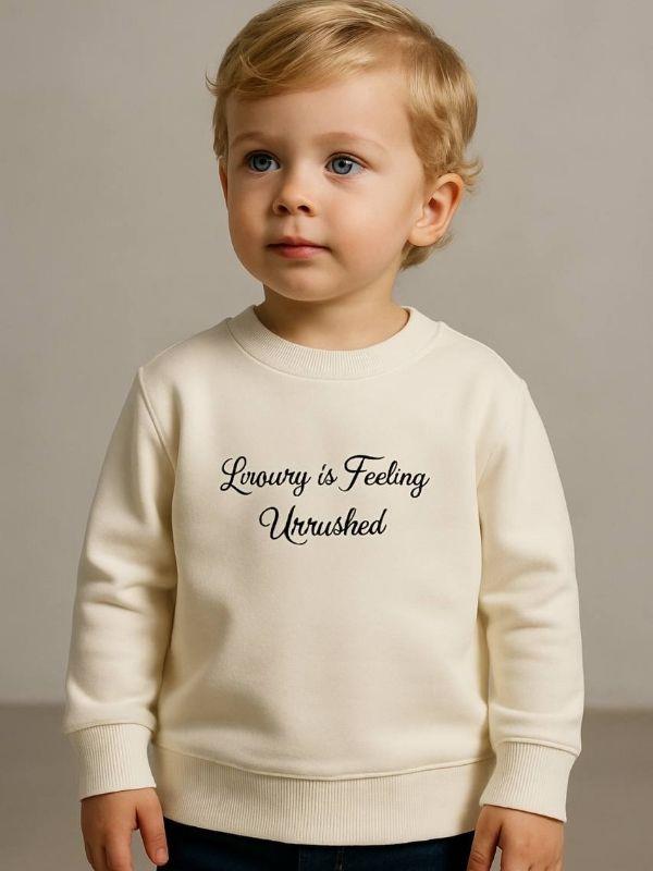 Erkek Çocuk Luxury Yazılı Sweatshirt