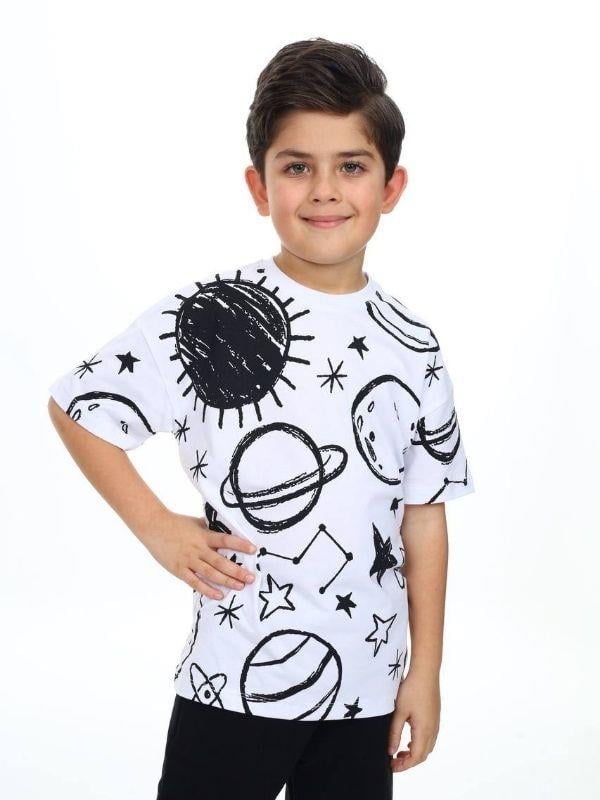 Erkek Çocuk Mars Baskılı Tshirt