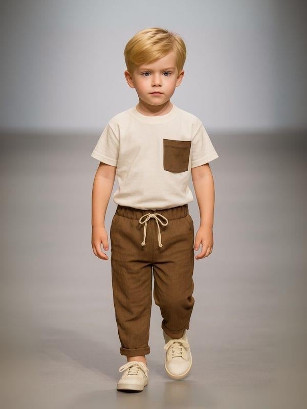 Erkek Çocuk Müslin Pantolon Takım
