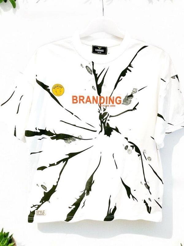Erkek Çocuk Oversize Desenli Tshirt