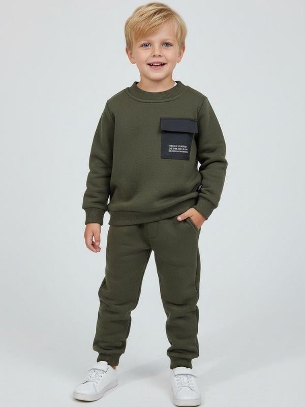 Erkek Çocuk Pamuklu İnce Uzun Kollu Eşofman Takım