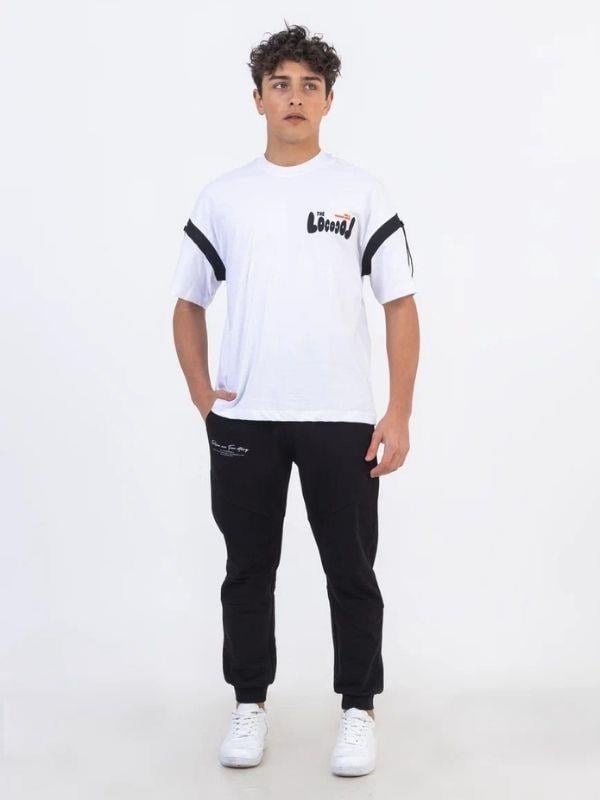 Erkek Çocuk Pamuklu Oversize Basic Tshirt