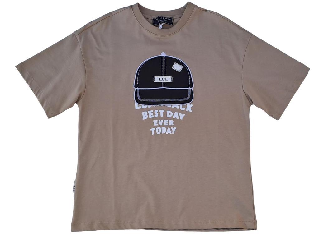 Erkek Çocuk Pamuklu Oversize Şapkalı Tshirt