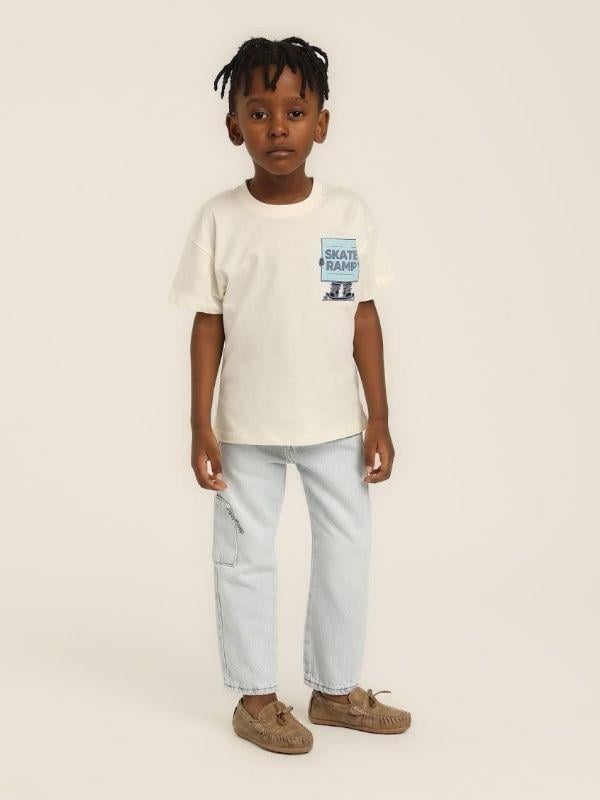 Erkek Çocuk Pamuklu Skate Baskıllı Tshirt