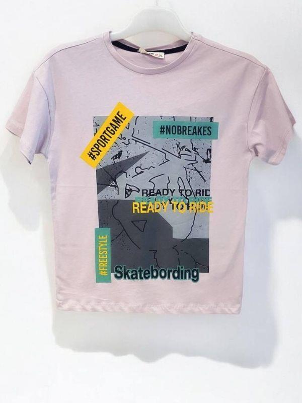 Erkek Çocuk Pamuklu Sportgame Yazılı Tshirt