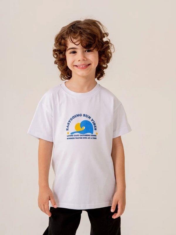 Erkek Çocuk Pamuklu Sun T-shirt