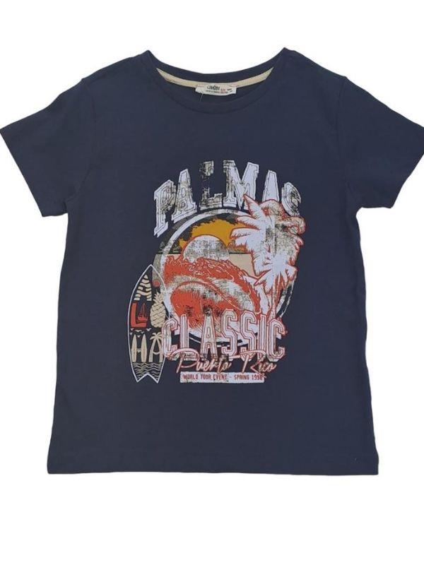 Erkek Çocuk pamuklu Yarım Kol Baskılı Tshirt