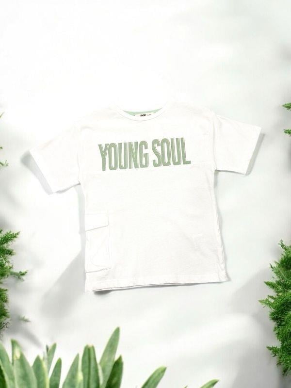 Erkek Çocuk Pamuklu Young Yazılı Tshirt