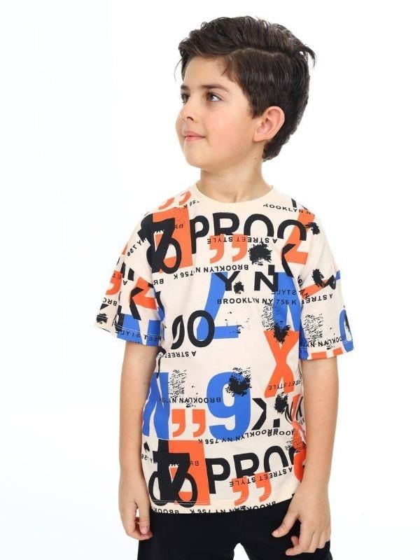 Erkek Çocuk Pano Baskılı Tshirt