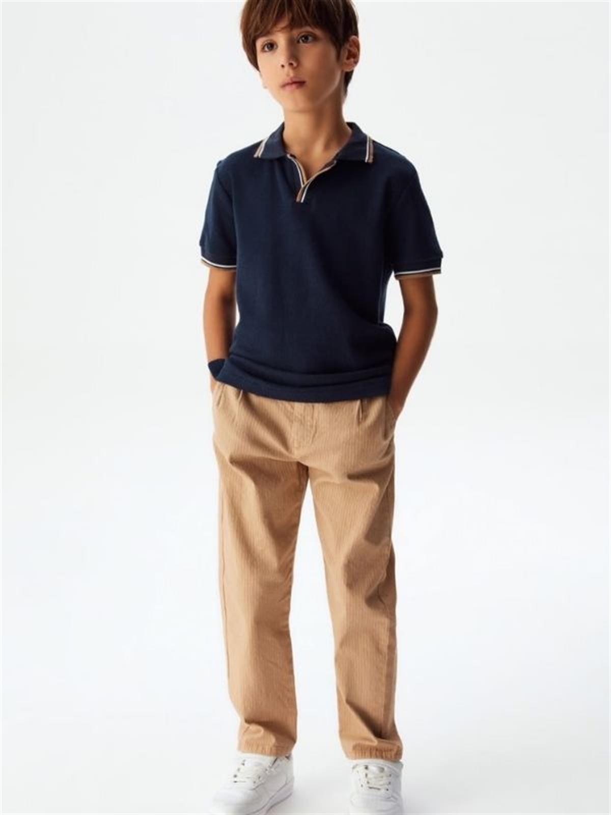 Erkek Çocuk Polo Yaka Petek Tshirt