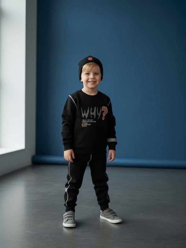 Erkek Çocuk Reflektörlü Tasarım Eşofman Takım