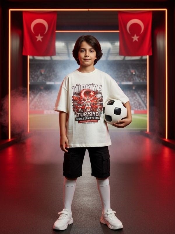 Erkek Çocuk Türkiye 10 Baskılı T-shirt