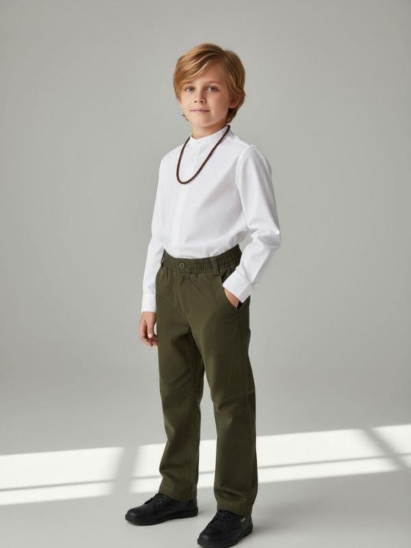 Erkek Çocuk Yumuşak Dokulu Beli Lastikli Pantolon